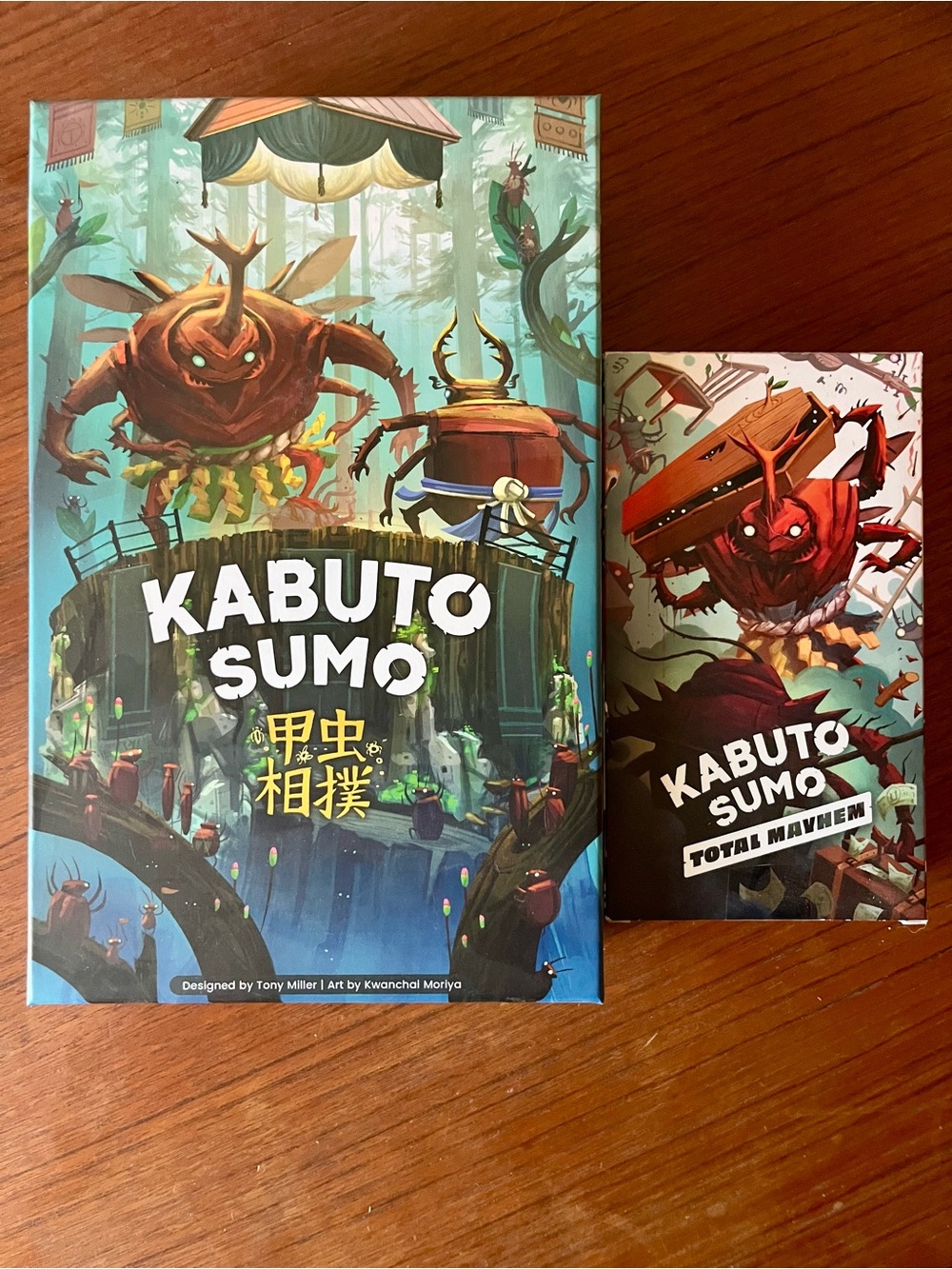 Kabuto Sumo Board Game + Total Mayhem Expansion